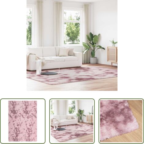 Alfombra de pelo largo -  Alfombra de pelo largo NAVARRA rosa polvoriento 240x340 cm