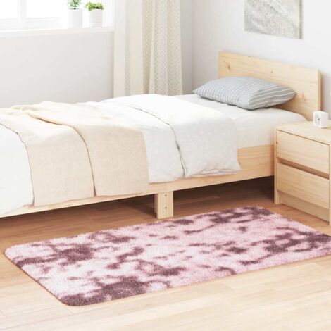 Alfombra de pelo largo NAVARRA rosa polvoriento 80x150 cm