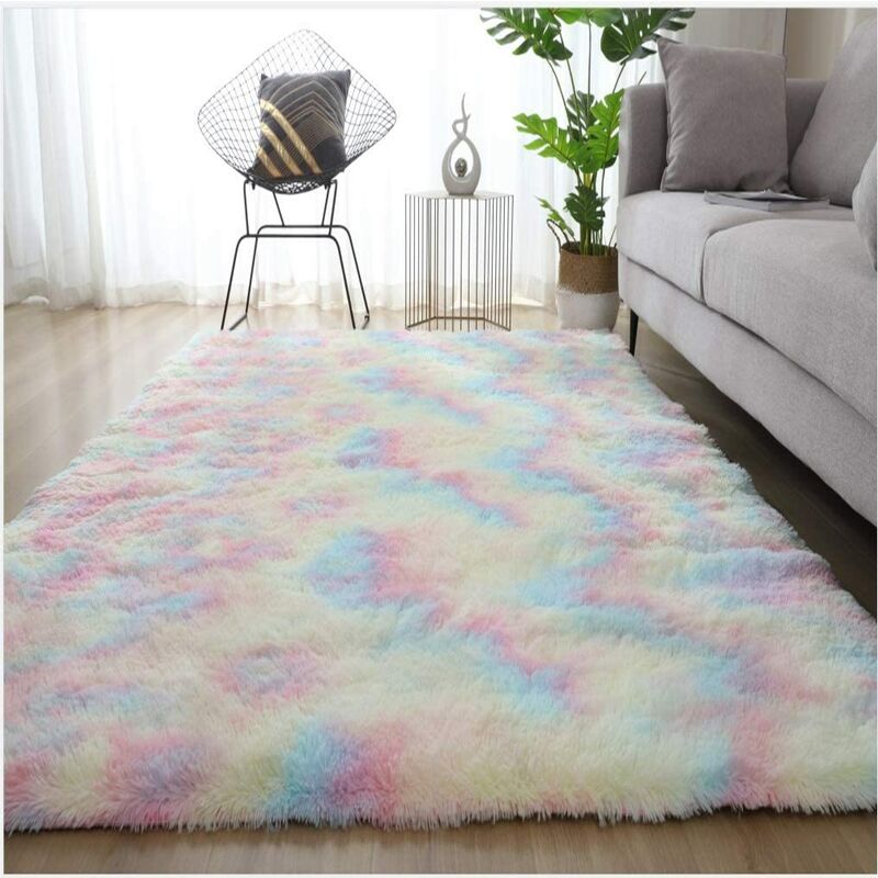 

Alfombra De Pelo Largo para Sala De Estar - Alfombras Peludas y Esponjosas Modernas para Sala De Estar, Comedor, Habitación De Niños, Dormitorio