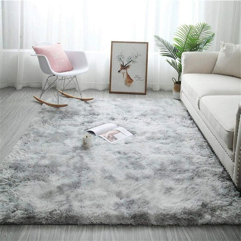 

Alfombra De Pelo Largo para Sala De Estar - Alfombras Peludas y Esponjosas Modernas para Sala De Estar, Comedor, Habitación De Niños, Dormitorio