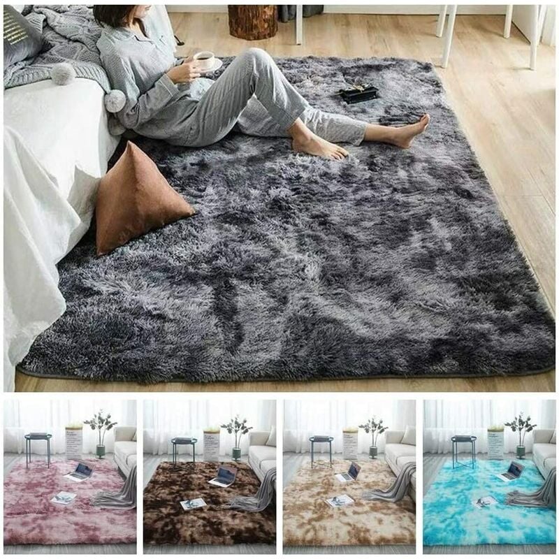 

Alfombra De Pelo Largo para Sala De Estar - Alfombras Peludas y Esponjosas Modernas para Sala De Estar, Comedor, Habitación De Niños, Dormitorio