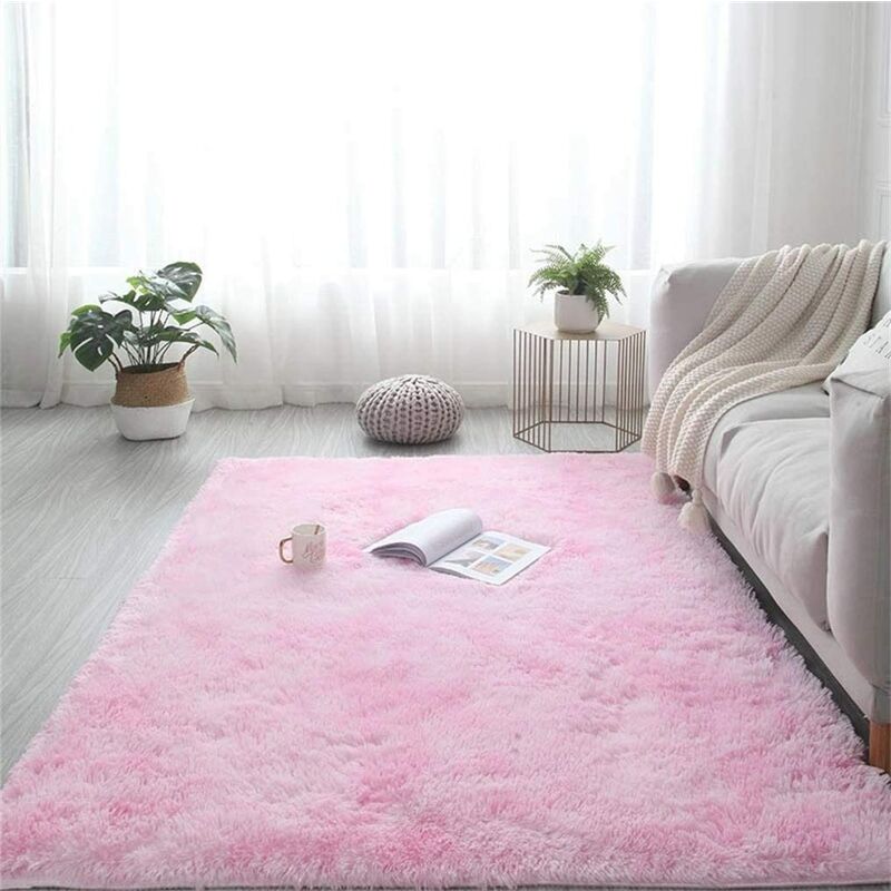 

Alfombra De Pelo Largo para Sala De Estar - Alfombras Peludas y Esponjosas Modernas para Sala De Estar, Comedor, Habitación De Niños, Dormitorio