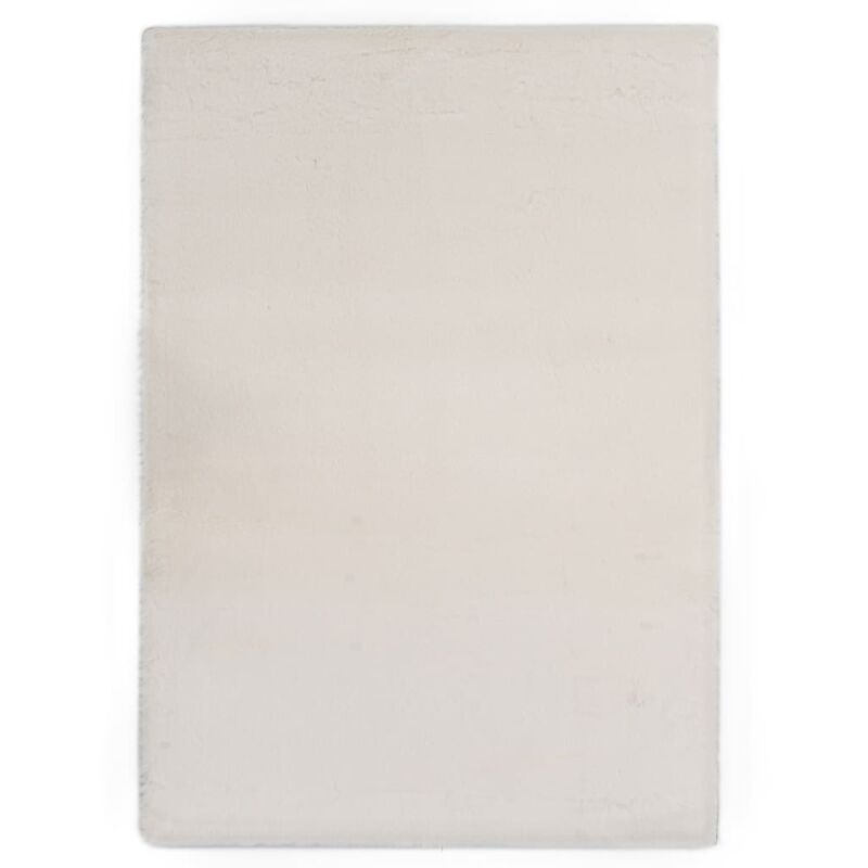 

Alfombra de pelo sintético de conejo color crema 140x200 cm - Crema - Vidaxl