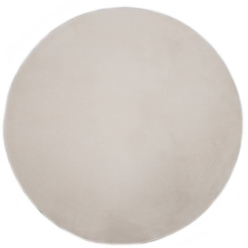 

Alfombra de pelo sintético de conejo color crema 80 cm - Crema - Vidaxl
