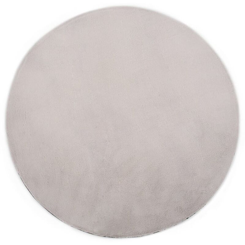 

vidaXL Alfombra de pelo sintético de conejo gris 160 cm - Gris