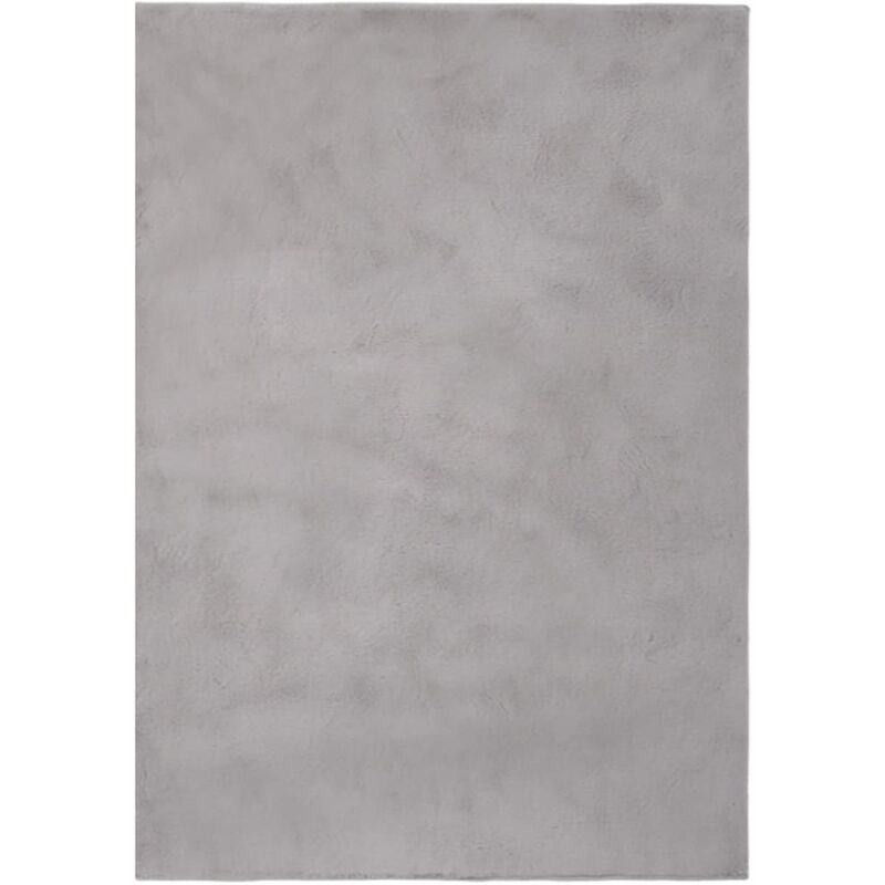 

Alfombra de pelo sintético de conejo gris 180x270 cm