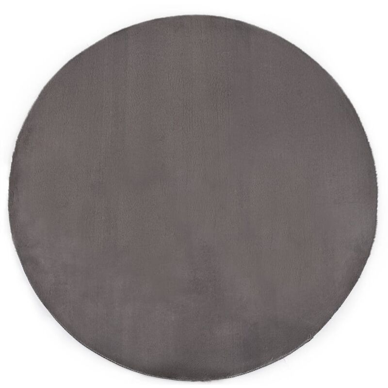 

Alfombra de pelo sintético de conejo gris oscuro 160 cm