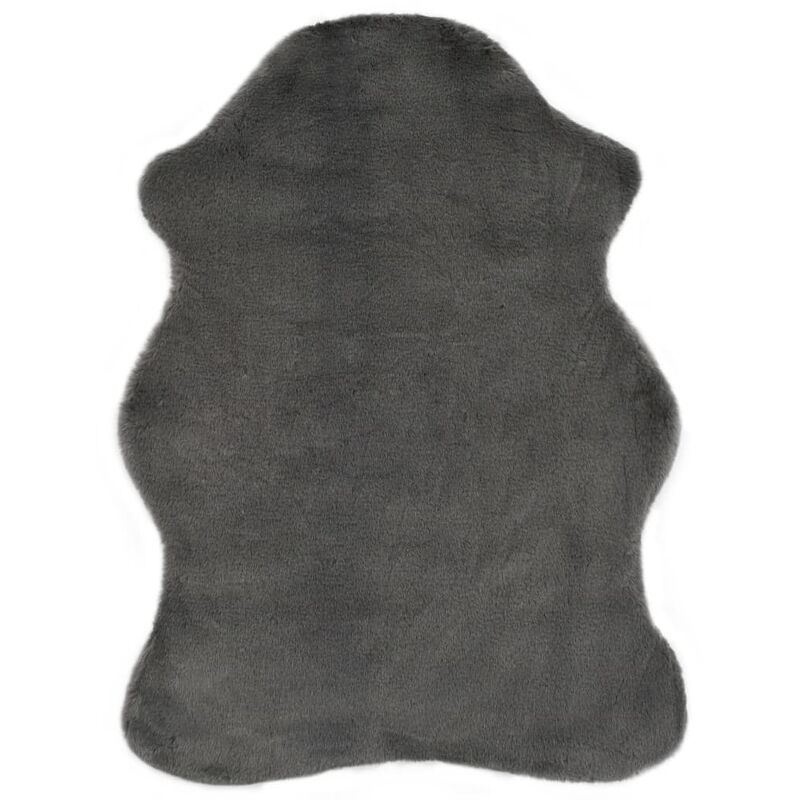 

Alfombra de pelo sintético de conejo gris oscuro 65x95 cm - Gris - Vidaxl
