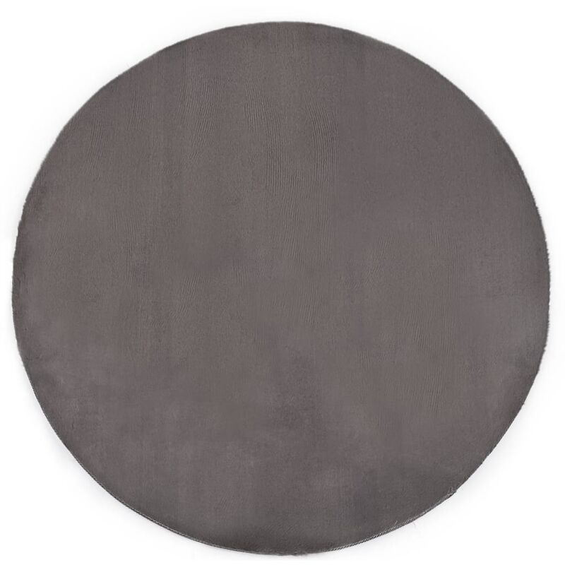 

Alfombra de pelo sintético de conejo gris oscuro 80 cm - Gris - Vidaxl