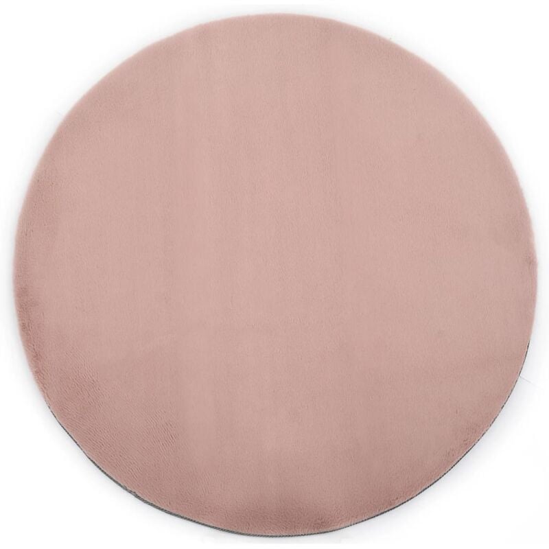 

vidaXL Alfombra de pelo sintético de conejo rosa envejecido 160 cm - Rosa