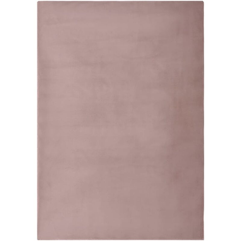 

Alfombra de pelo sintético de conejo rosa envejecido 180x270 cm
