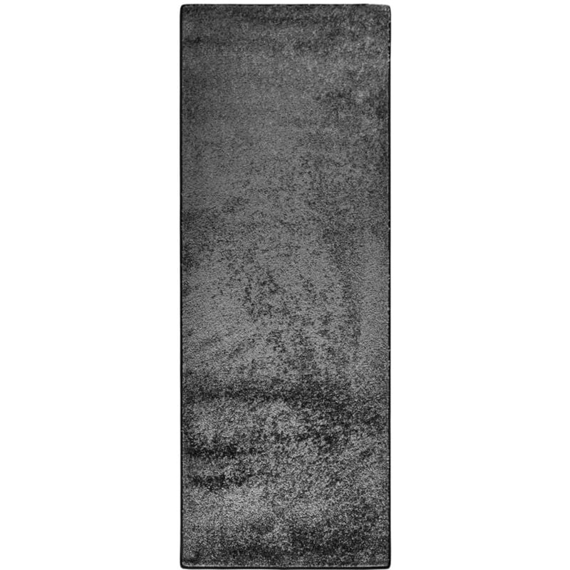

Alfombra de pelo suave antideslizante gris 67x180 cm