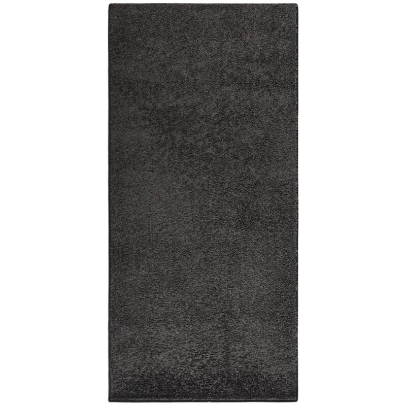 

Alfombra de pelo suave antideslizante gris antracita 115x170 cm