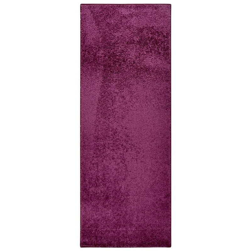 

Alfombra de pelo suave antideslizante morado 67x180 cm