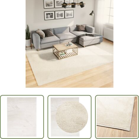 Alfombra de peluche -  Alfombra de pelo corto OVIEDO beige 240x340 cm