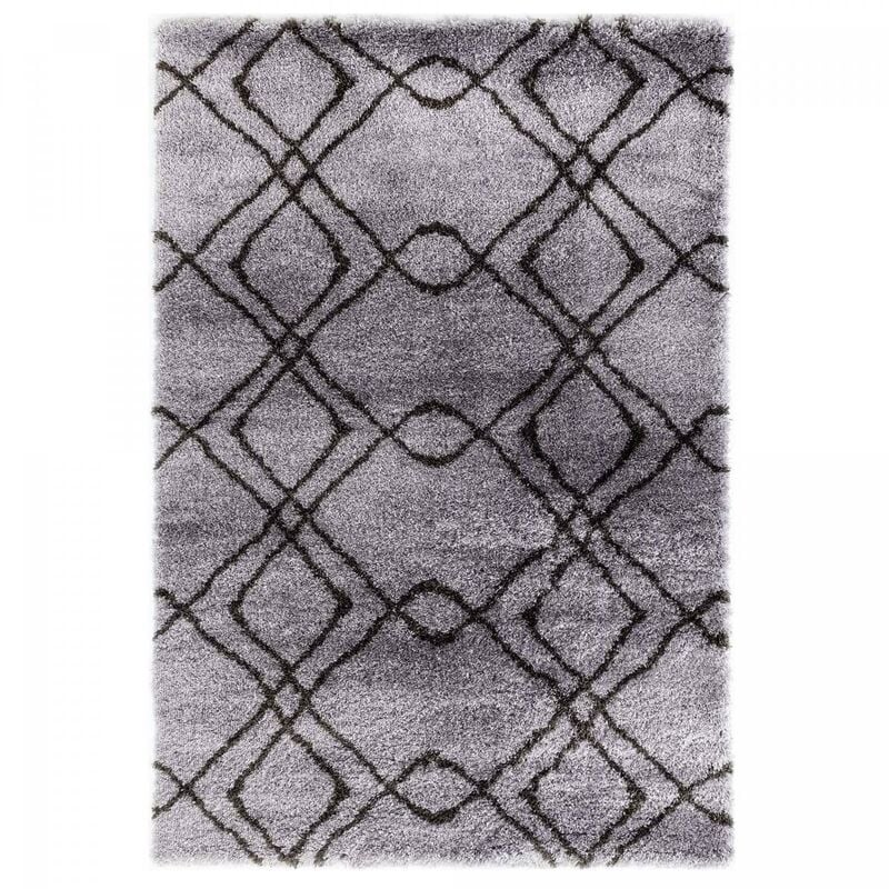 

Pearl Ma kj estilo berber alfombra gris poliéster - Gris