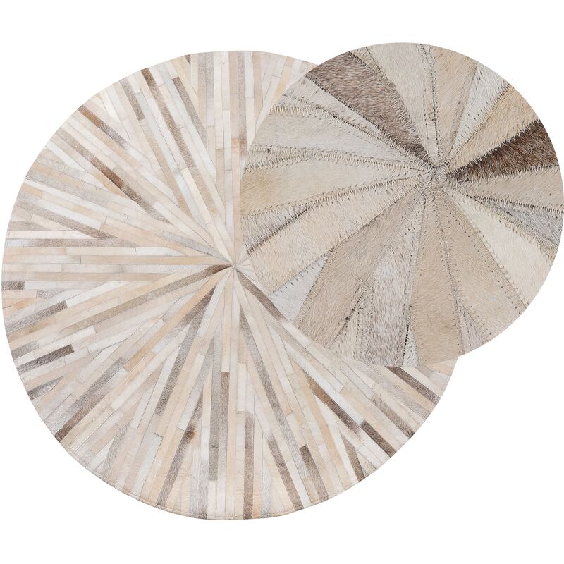 

Alfombra de piel ⌀ 140 cm beige SIMAV