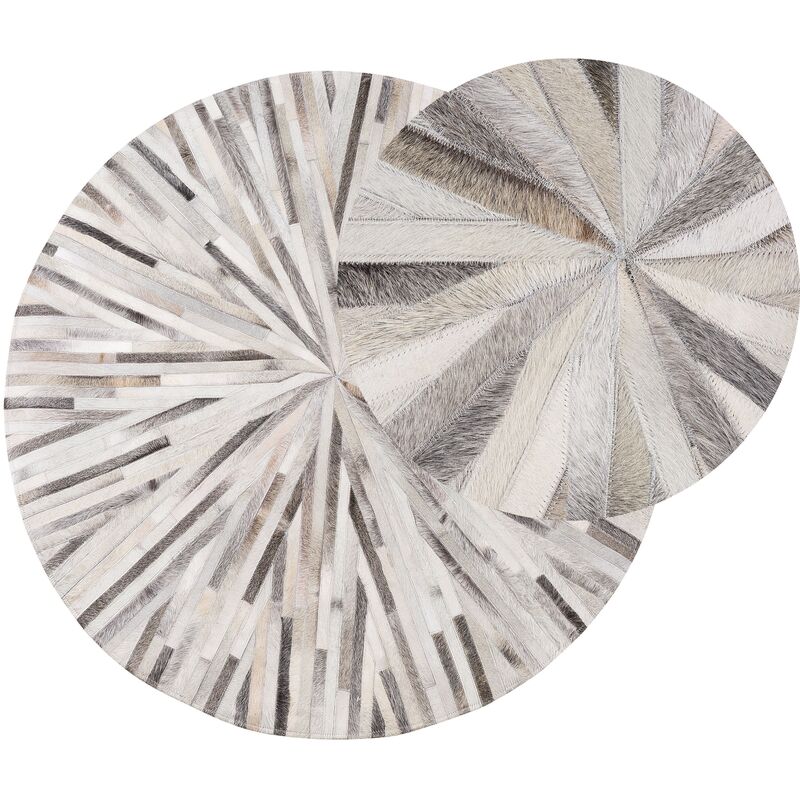 

Alfombra de piel ⌀ 140 cm gris SIMAV