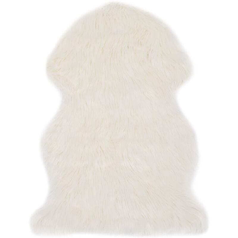 

Alfombra de piel de oveja sintética blanco 60x90 cm - Blanco - Vidaxl