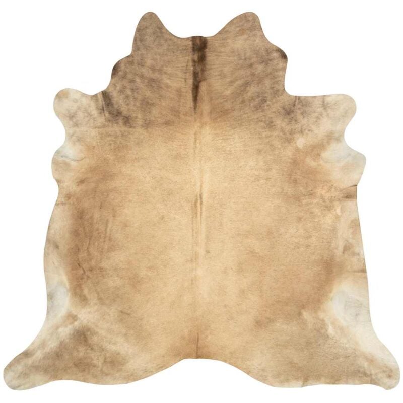 

vidaXL Alfombra de piel de vaca auténtica beige 150x170 cm - Beige