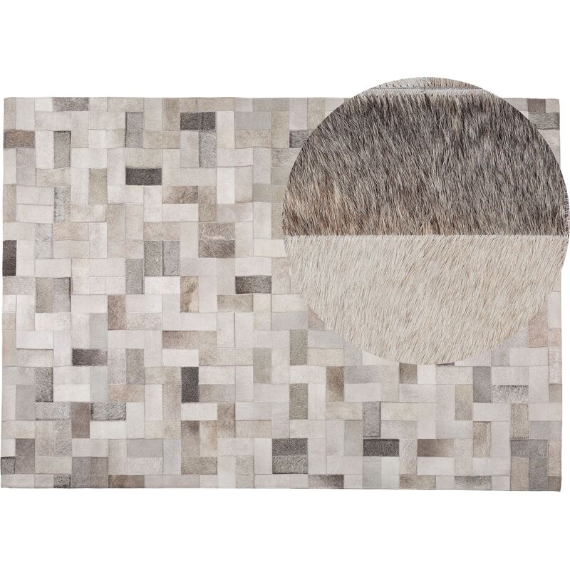 

Alfombra de piel gris 160x230 cm KORFEZ
