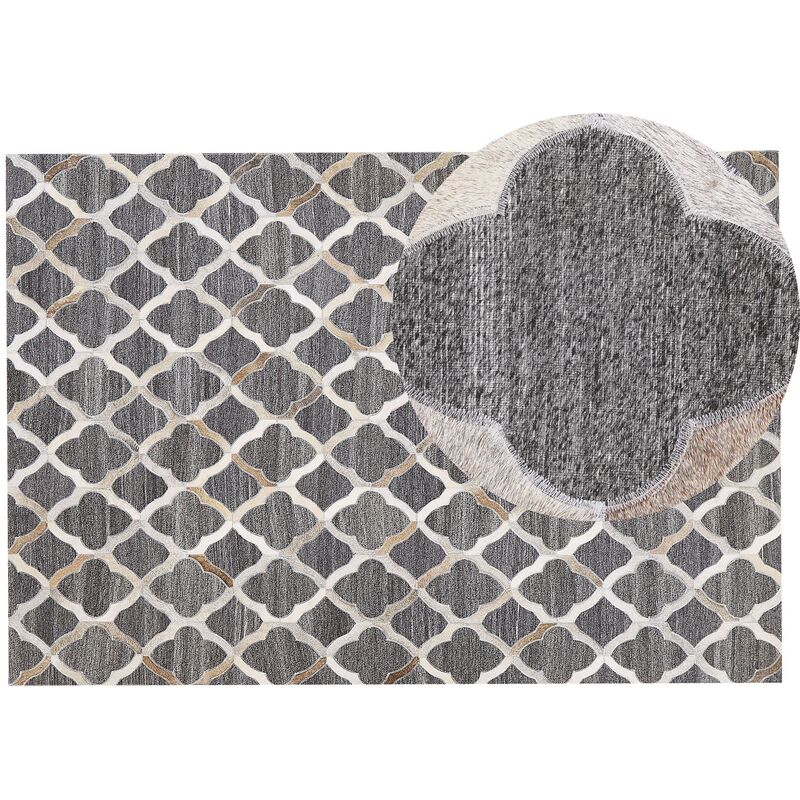 

Alfombra de piel gris/beige 140x200 cm ROLUNAY