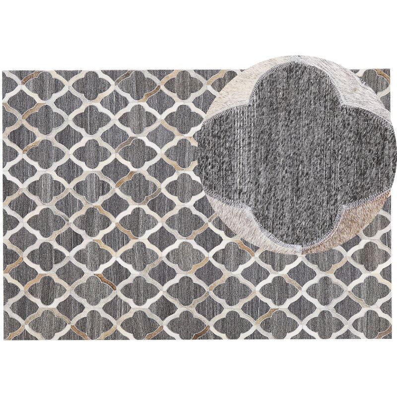 

Alfombra de piel gris/beige 160x230 cm ROLUNAY