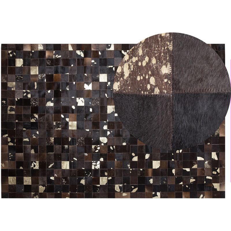 

Alfombra de piel marrón 140x200 cm BANDIRMA