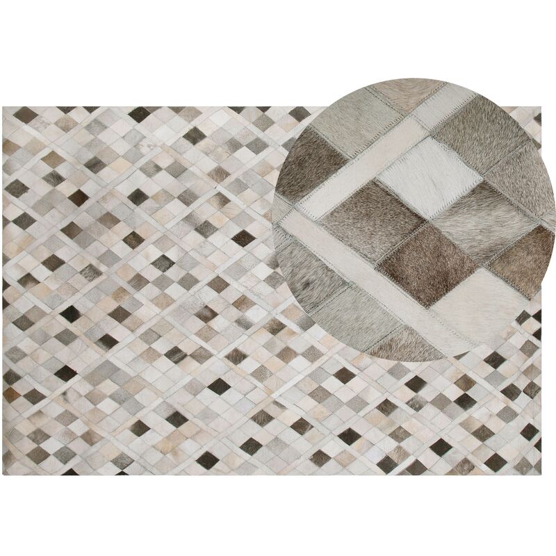 

Alfombra de piel multicolor 140x200 cm HIRKA