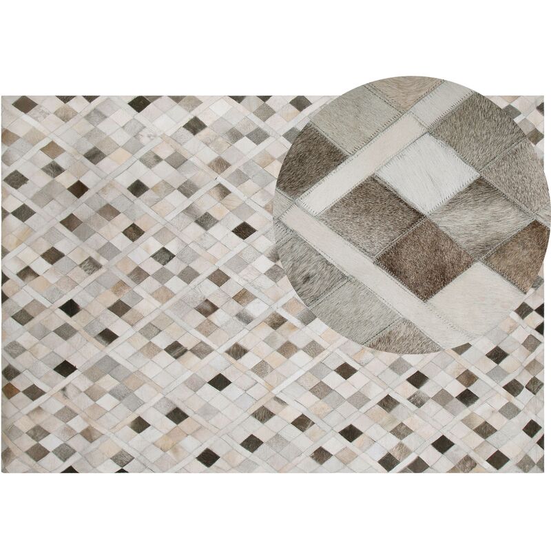 

Alfombra de piel multicolor 160x230 cm HIRKA