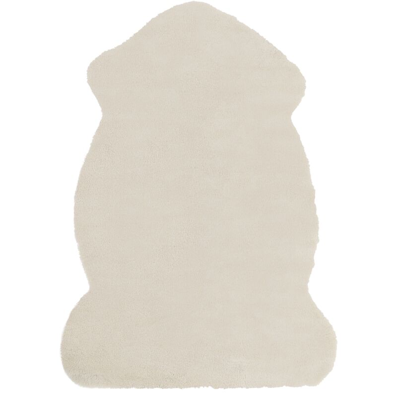 

Alfombra de poliéster beige 60 x 90 cm UNDARA