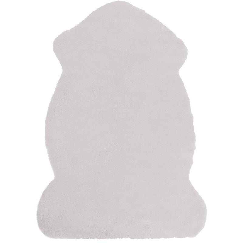 

Alfombra de poliéster gris 60 x 90 cm UNDARA