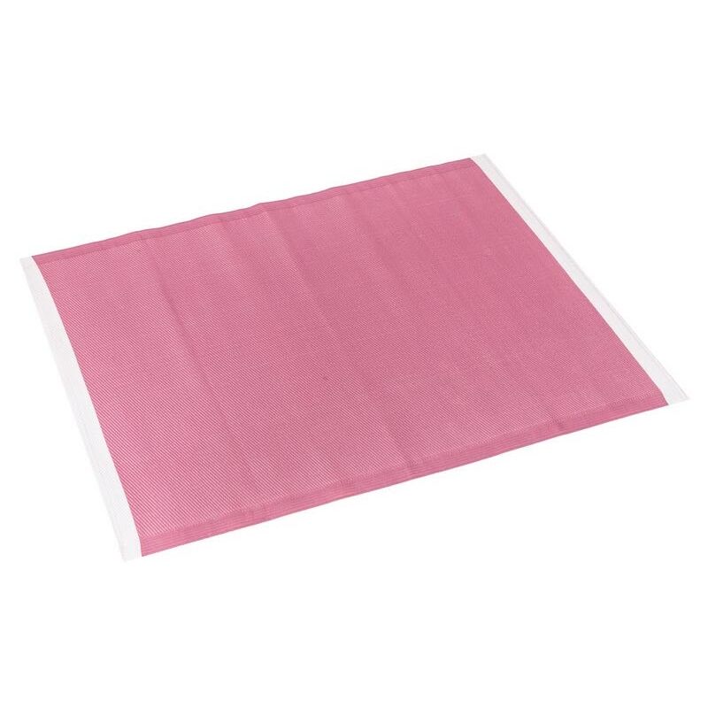 

Alfombra de polipropileno pasillera para exterior rosa de 90x150 cm