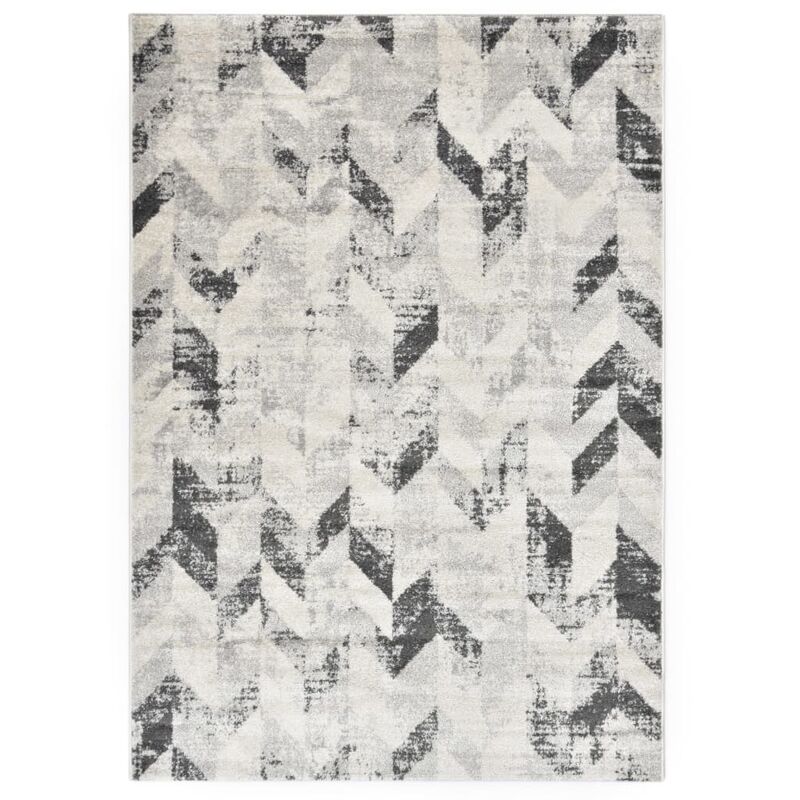 

Alfombra de PP gris y blanco 120x170 cm - Gris - Vidaxl