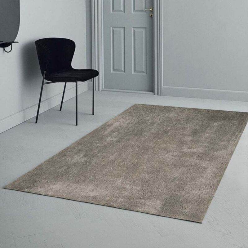 

Alfombra de diseño para sala de estar con textura que admiten mascotas shaggy Marrakesh GRI102MK | Talla: 60 x 110