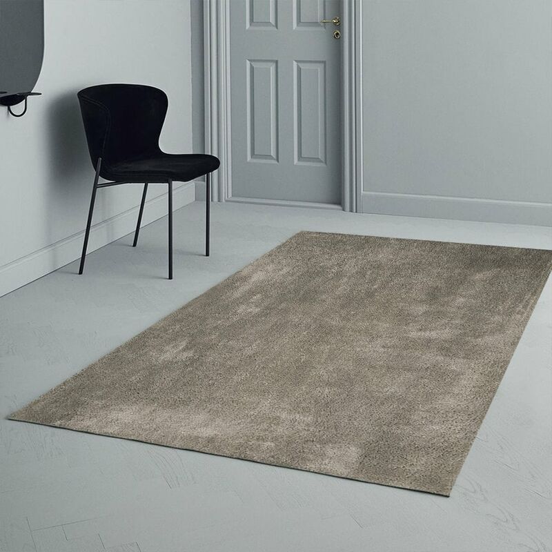 

WMD - Alfombra de diseño para sala de estar con textura que admiten mascotas shaggy Marrakesh GRI102MK | 160 x 230