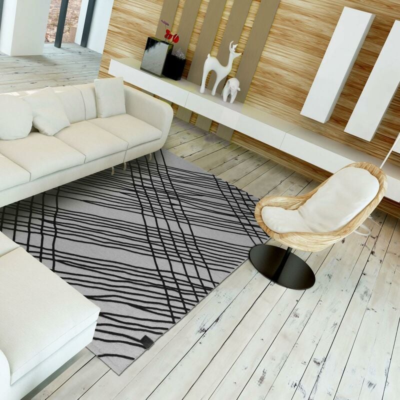 

Estera de salón de tubo 1A2T en algodón beige - Gris
