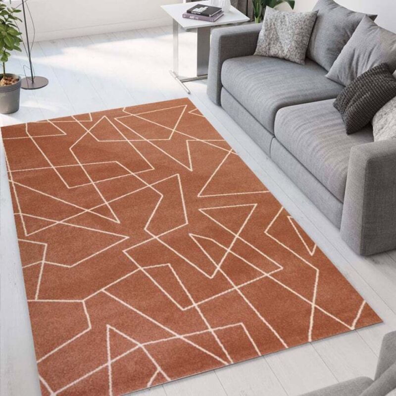 

Alfombra para salón de diseño geométrico moderno Milano GLO007 | Talla: 110 x 170