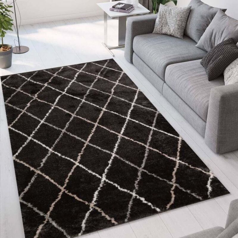 

Alfombra de diseño moderno que admite mascotas Marrakesh GRI003MK | Talla: 80 x 150