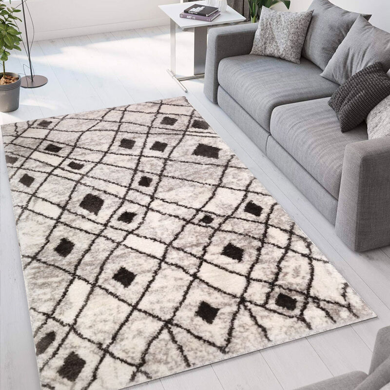 

Alfombra de tejido de felpa animal Shaggy Pet Friendly Marrakesh GRI001MK | Talla: 133 x 190