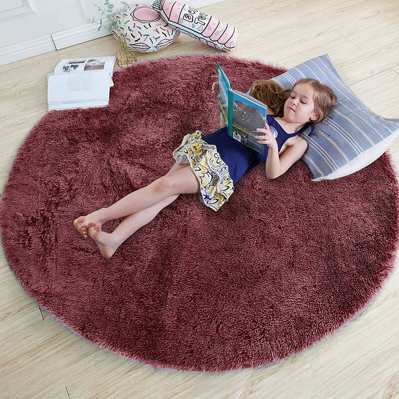 

Alfombra de Terciopelo esponjosa súper Suave para Interiores, Linda Alfombra de Dormitorio esponjosa, Adecuada para cojín de sofá de baño (Color