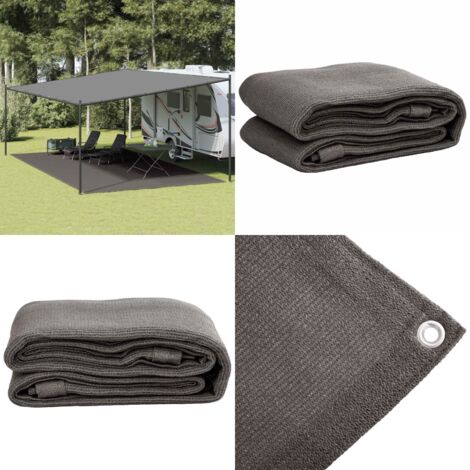 Alfombra de tienda de campaña gris antracita 400x700 cm - Alfombra para caravana - Alfombra para exteriores
