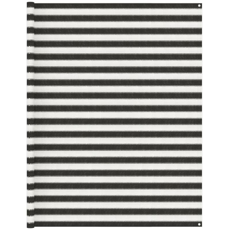 

Alfombra de tienda de campaña gris antracita y blanca 250x450cm