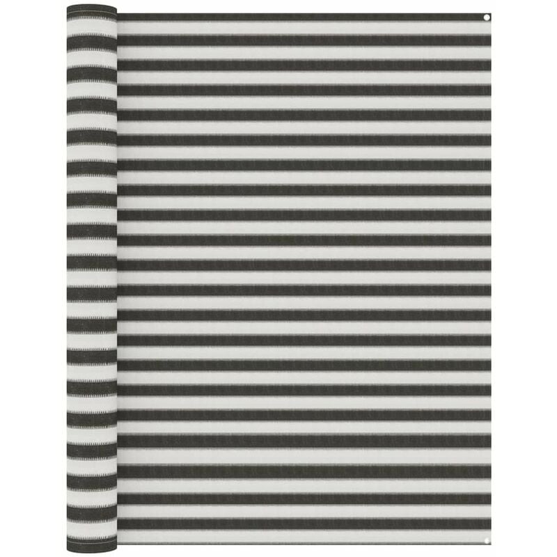 

Alfombra de tienda de campana gris antracita y blanca 250x500cm