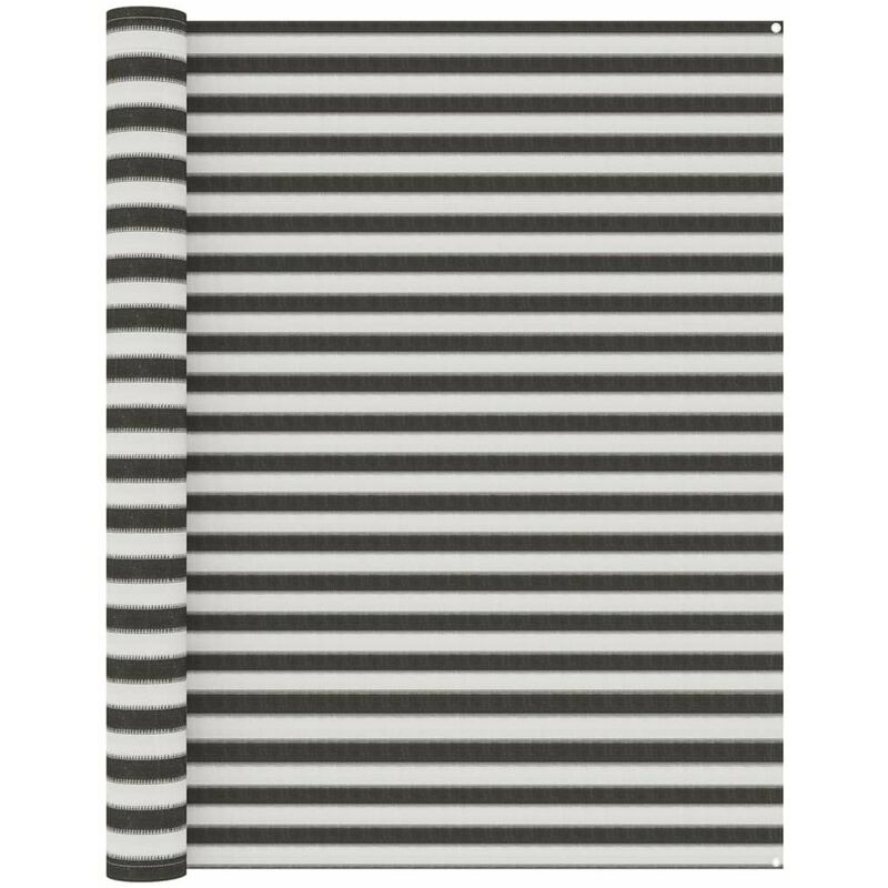 

Alfombra de tienda de campana gris antracita y blanco 250x200cm