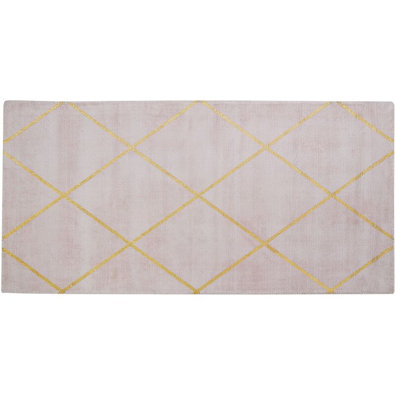 

Alfombra de viscosa rosa 80x150 cm ATIKE