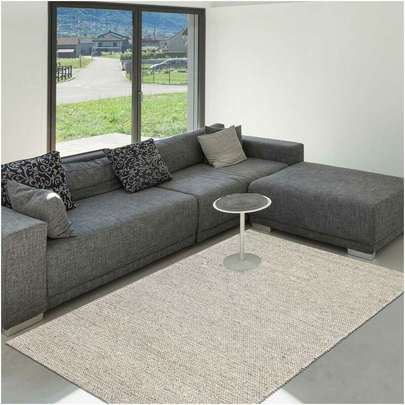 

Alfombra de Woolen Kilim Completa Mira a mano 603 1A2T Color natural de la alfombra de lana Salón o habitación en UnAmourDeTapis - Autre