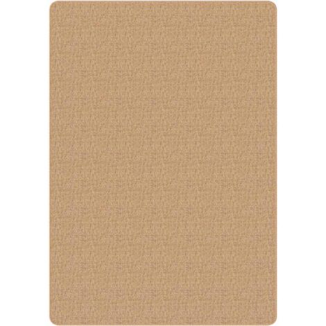 Alfombra de yute con reverso de latex color natural 160x230 cm