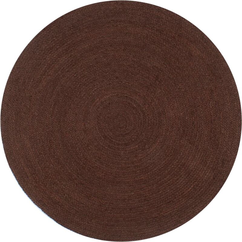 

Alfombra de yute tejida a mano 120 cm marrón - Marrón - Vidaxl