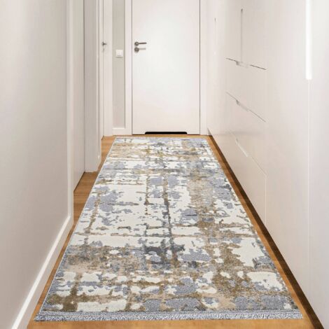 Alfombra Delaware, Estructura Material Plástico, 200x120 cm Gris